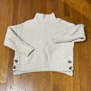 MADEWELL Cozy Cream Turtleneck Sweater